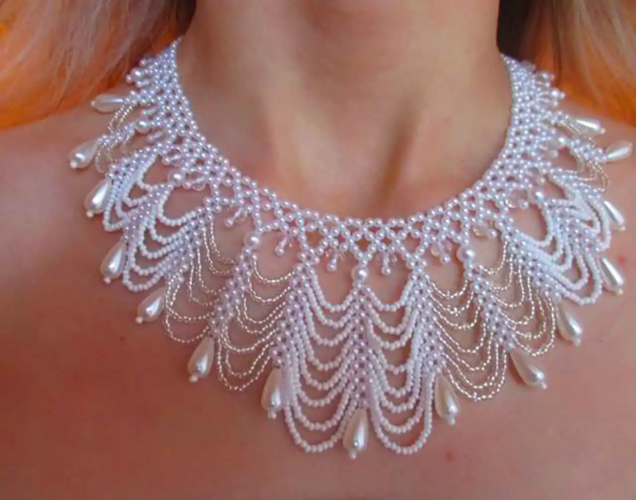 گردنبند مینیمال مرواریدی شیک