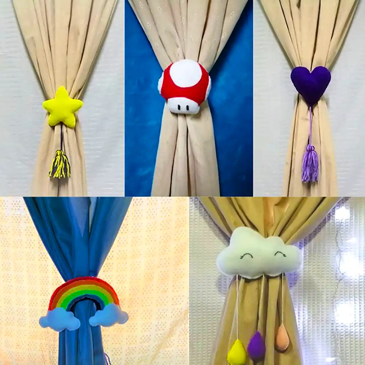 گیره پرده کودکانه فانتزی