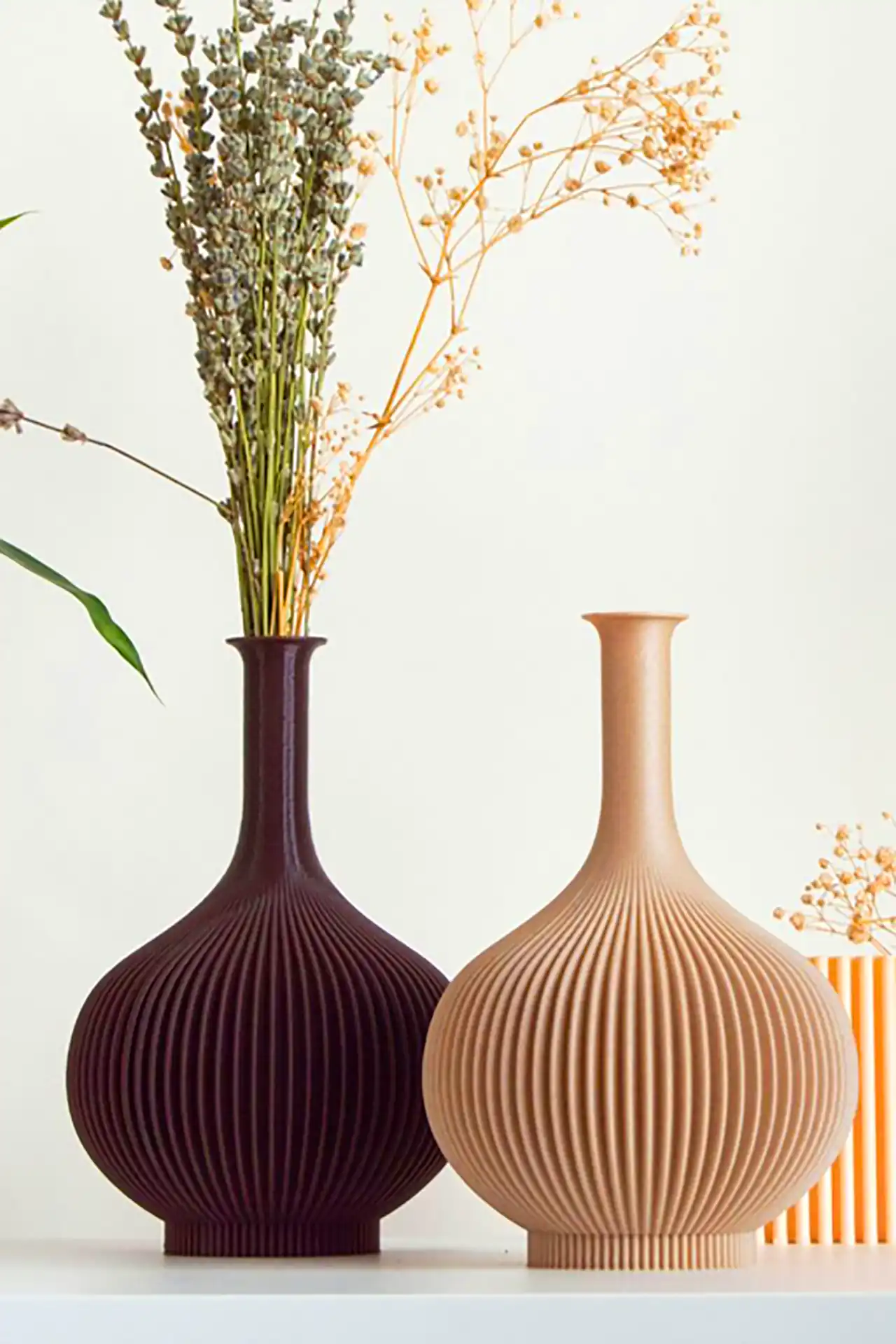 گلدان مدرن دکوری شیاردار 