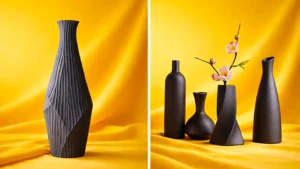 گلدان مدرن دکوری شیاردار