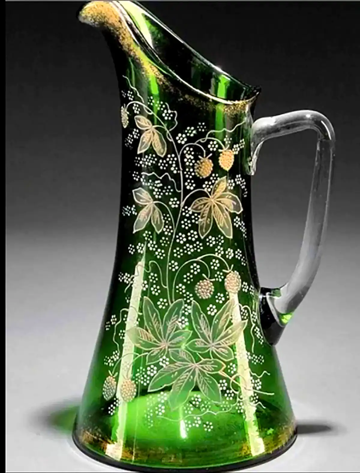 گلدون شیشه ای نقاشی شده