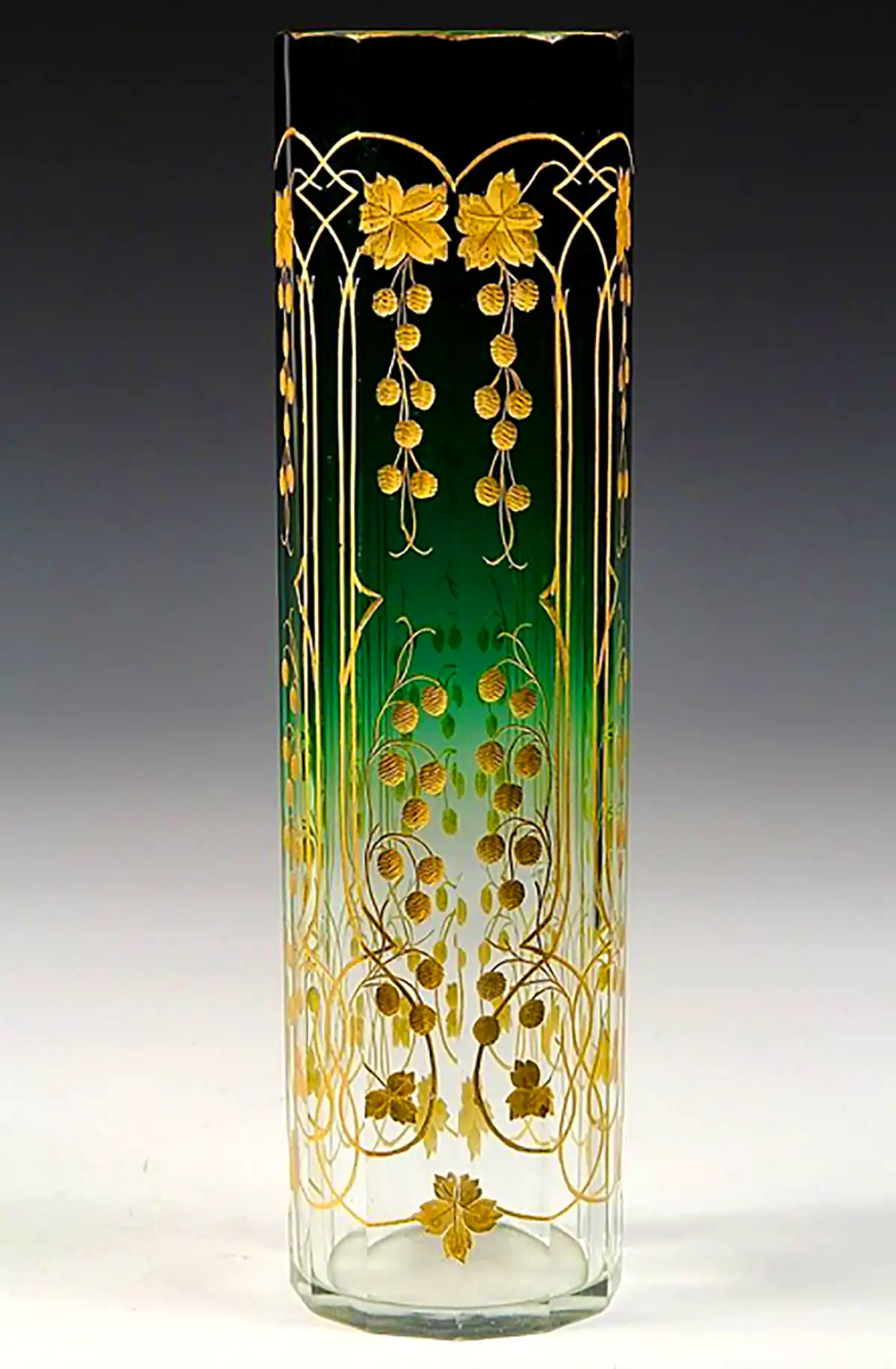 گلدون شیشه ای نقاشی شده