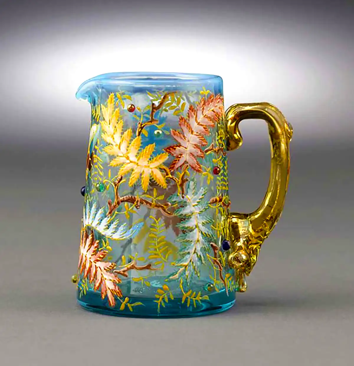 گلدون شیشه ای نقاشی شده