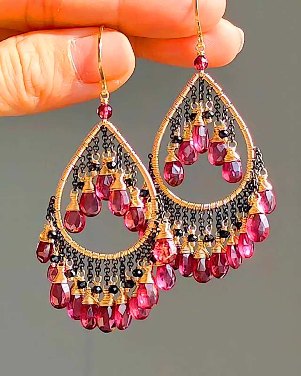 گوشواره زنانه سنگ سلطنتی 