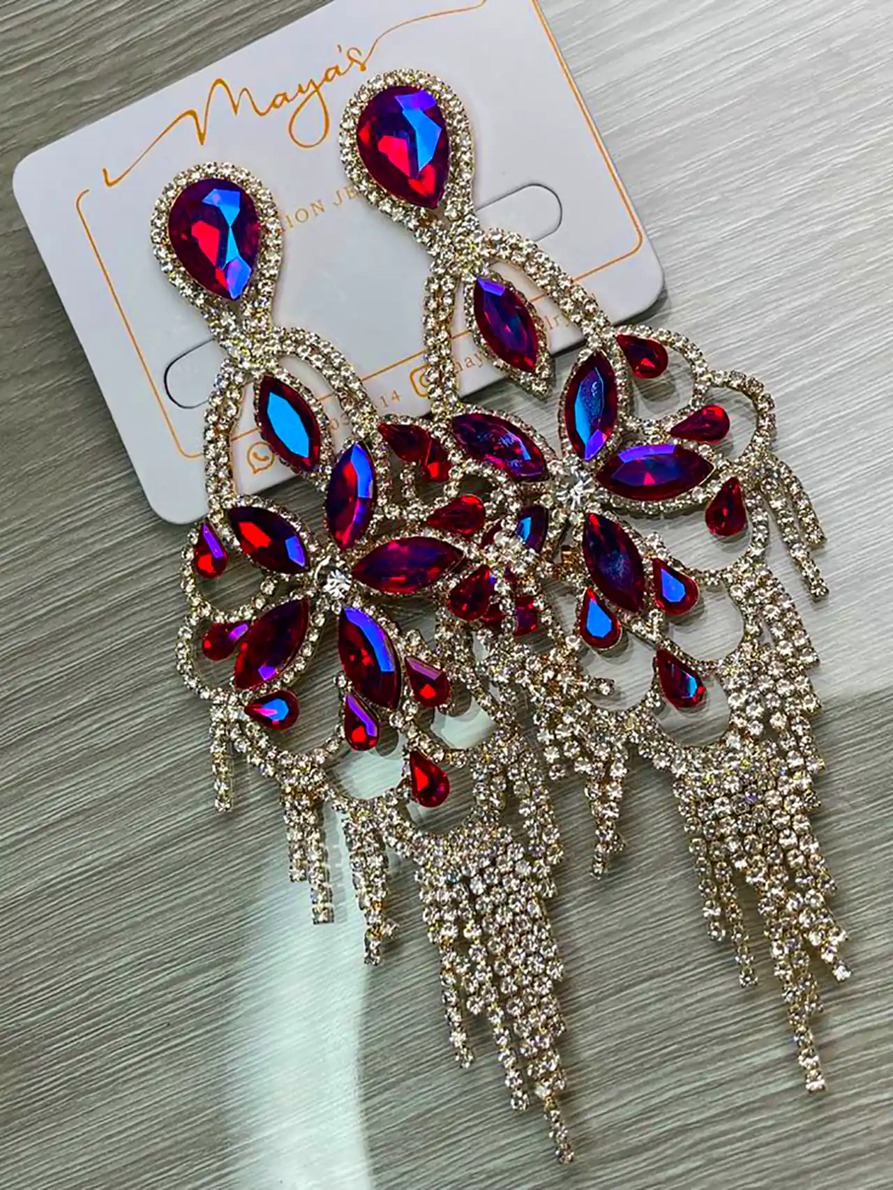 گوشواره زنانه سنگ سلطنتی 