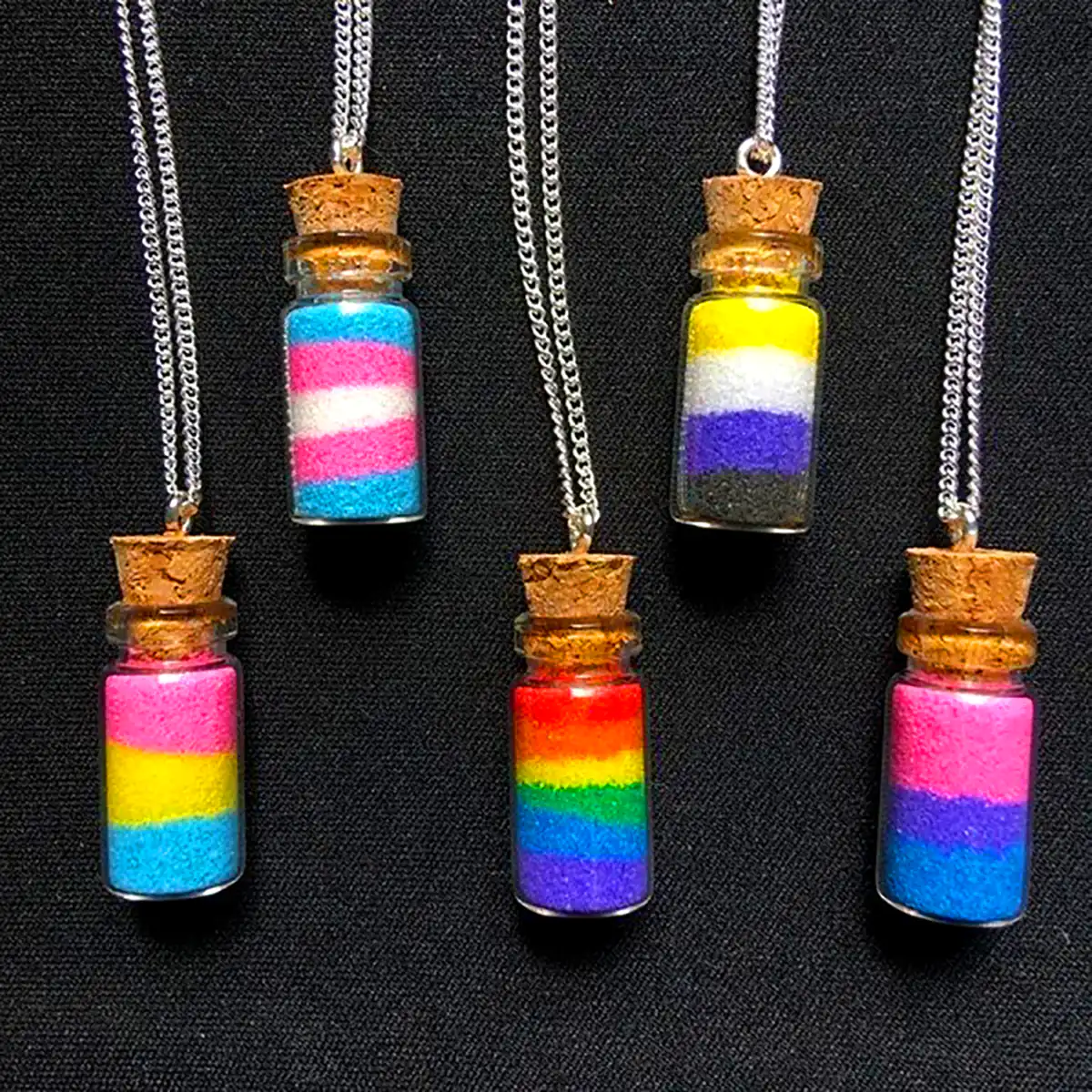 جاکلیدی بطری رنگین کمان