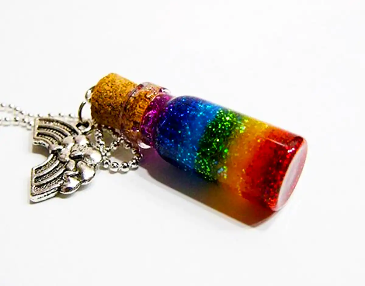 جاکلیدی بطری رنگین کمان