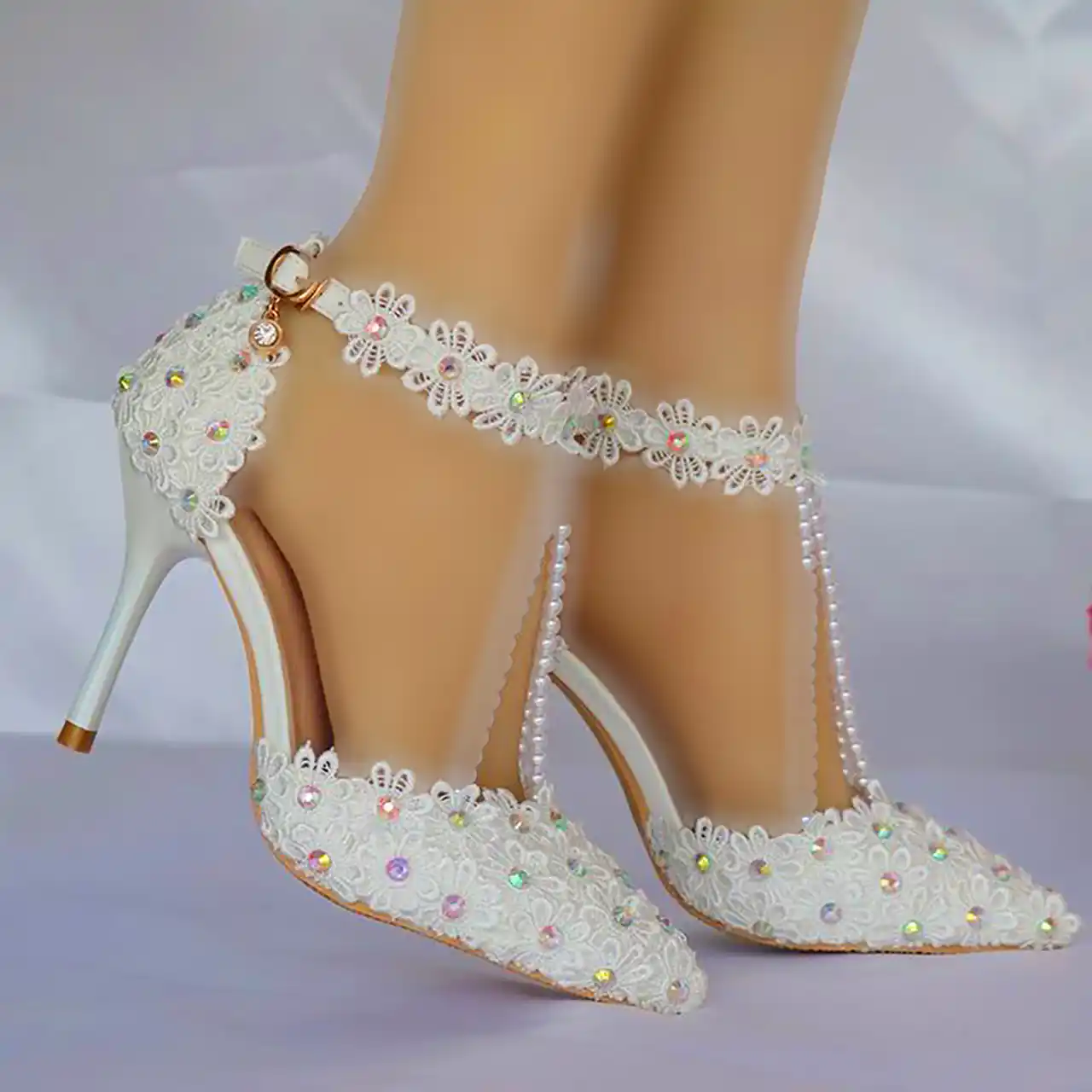 کفش پاشنه بلند عروس 