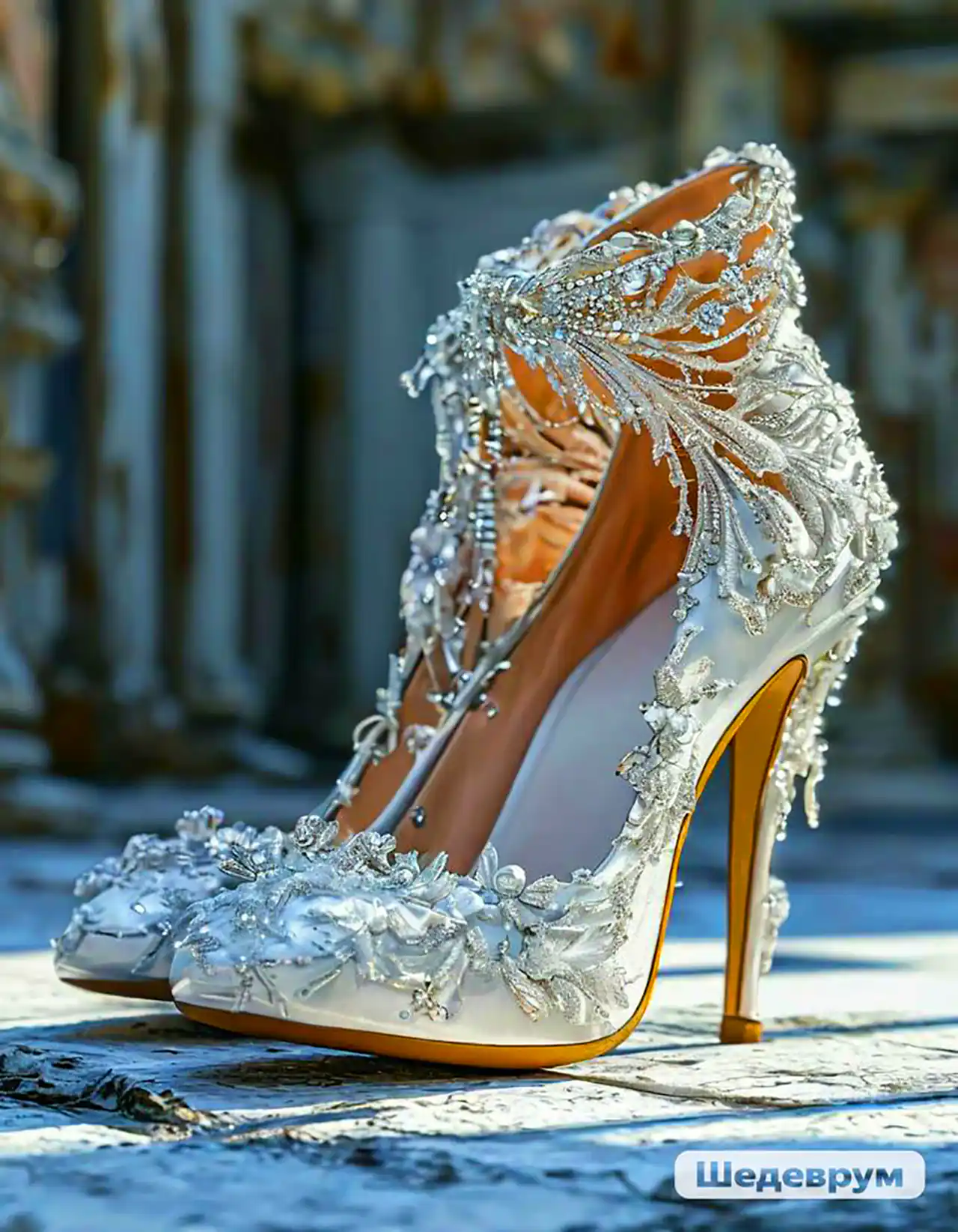 کفش پاشنه بلند عروس 