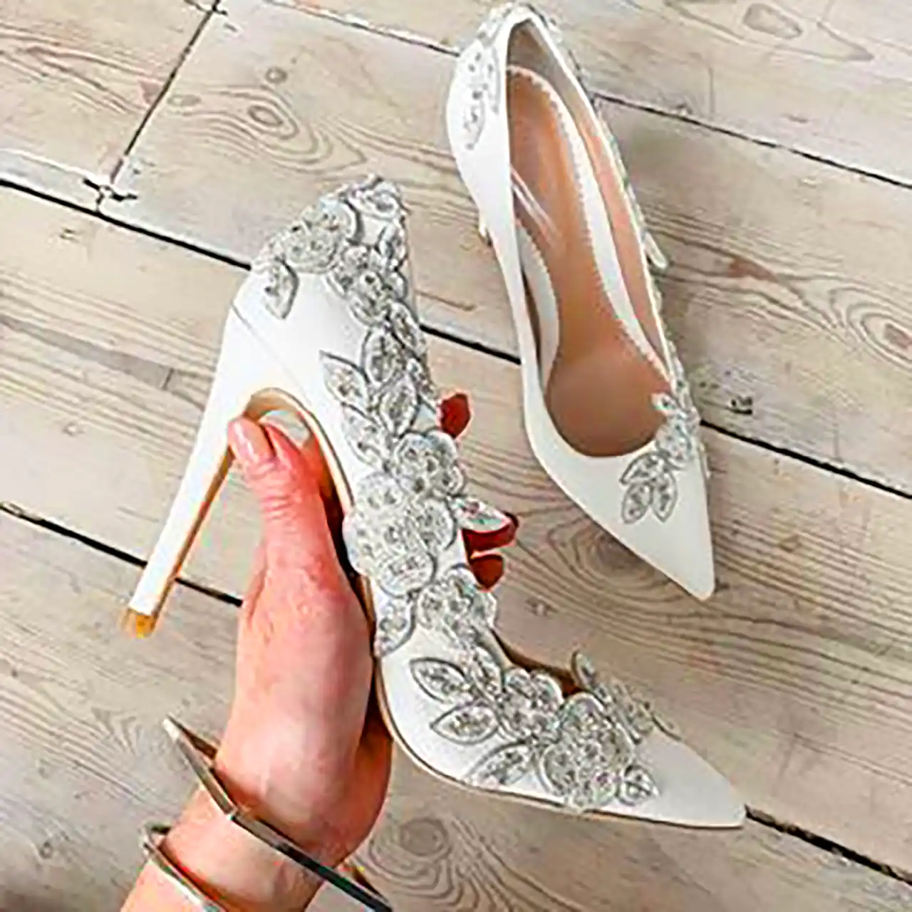 کفش پاشنه بلند عروس 