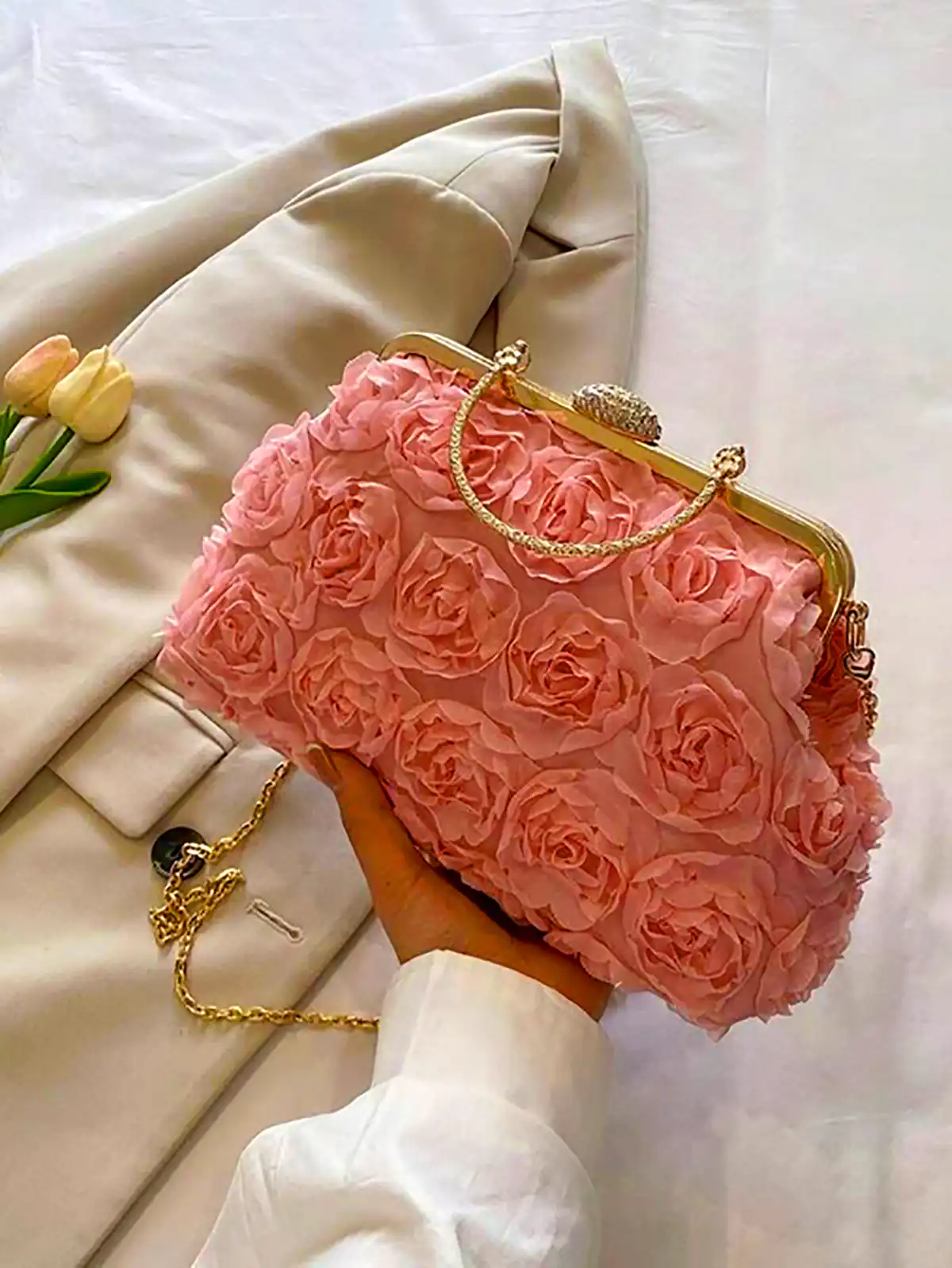 کیف مجلسی گل برجسته
