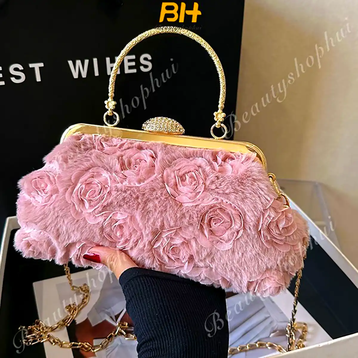 کیف مجلسی گل برجسته