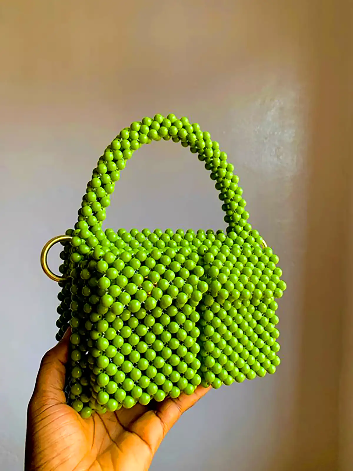 کیف فانتزی دست دوز مهره ای