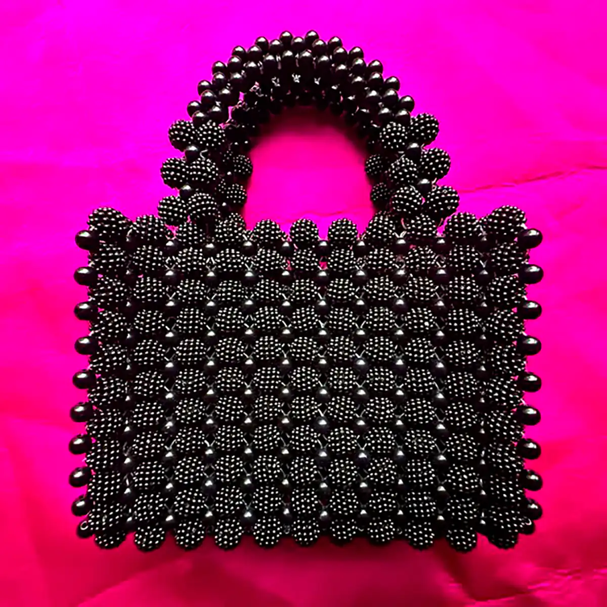 کیف فانتزی دست دوز مهره ای