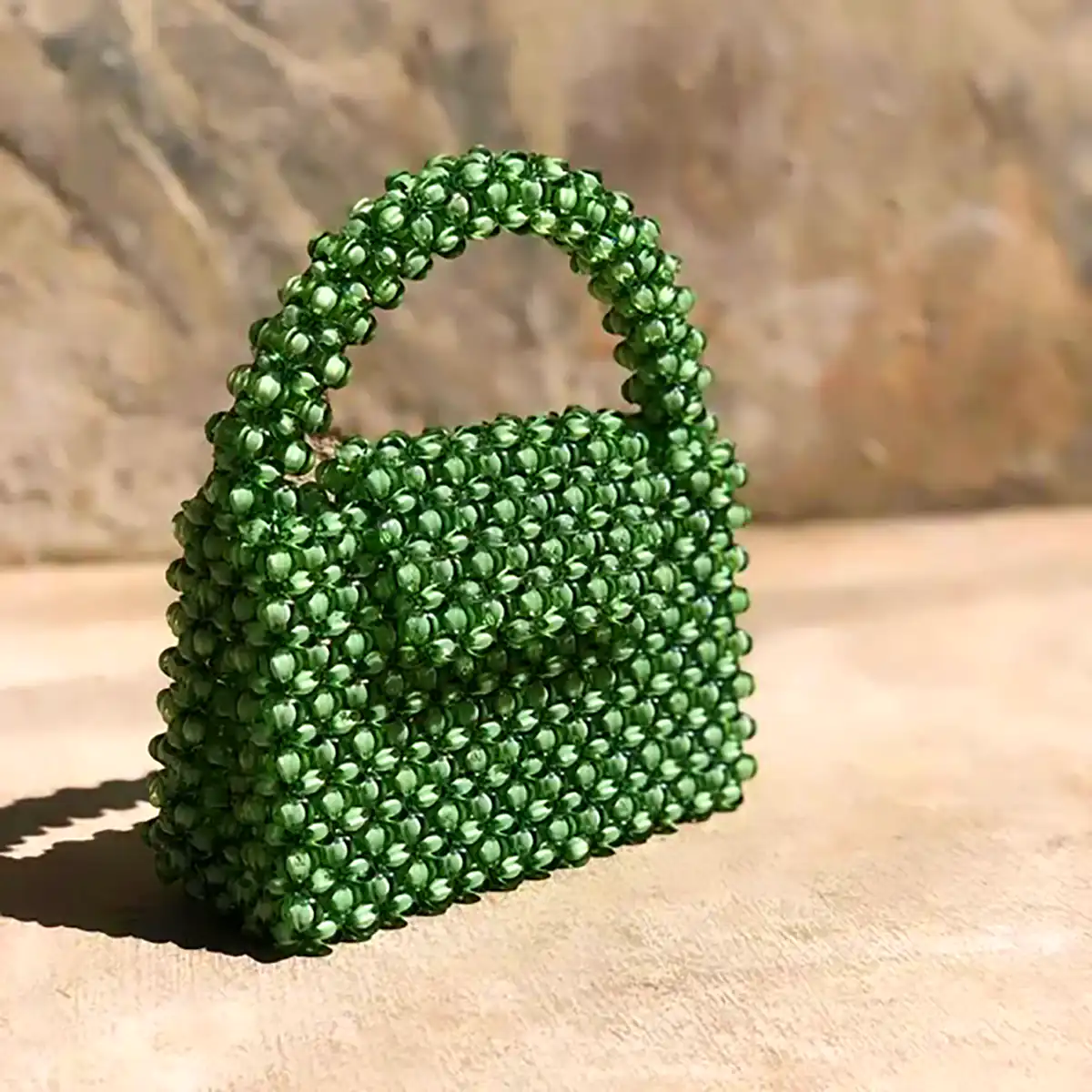 کیف فانتزی دست دوز مهره ای