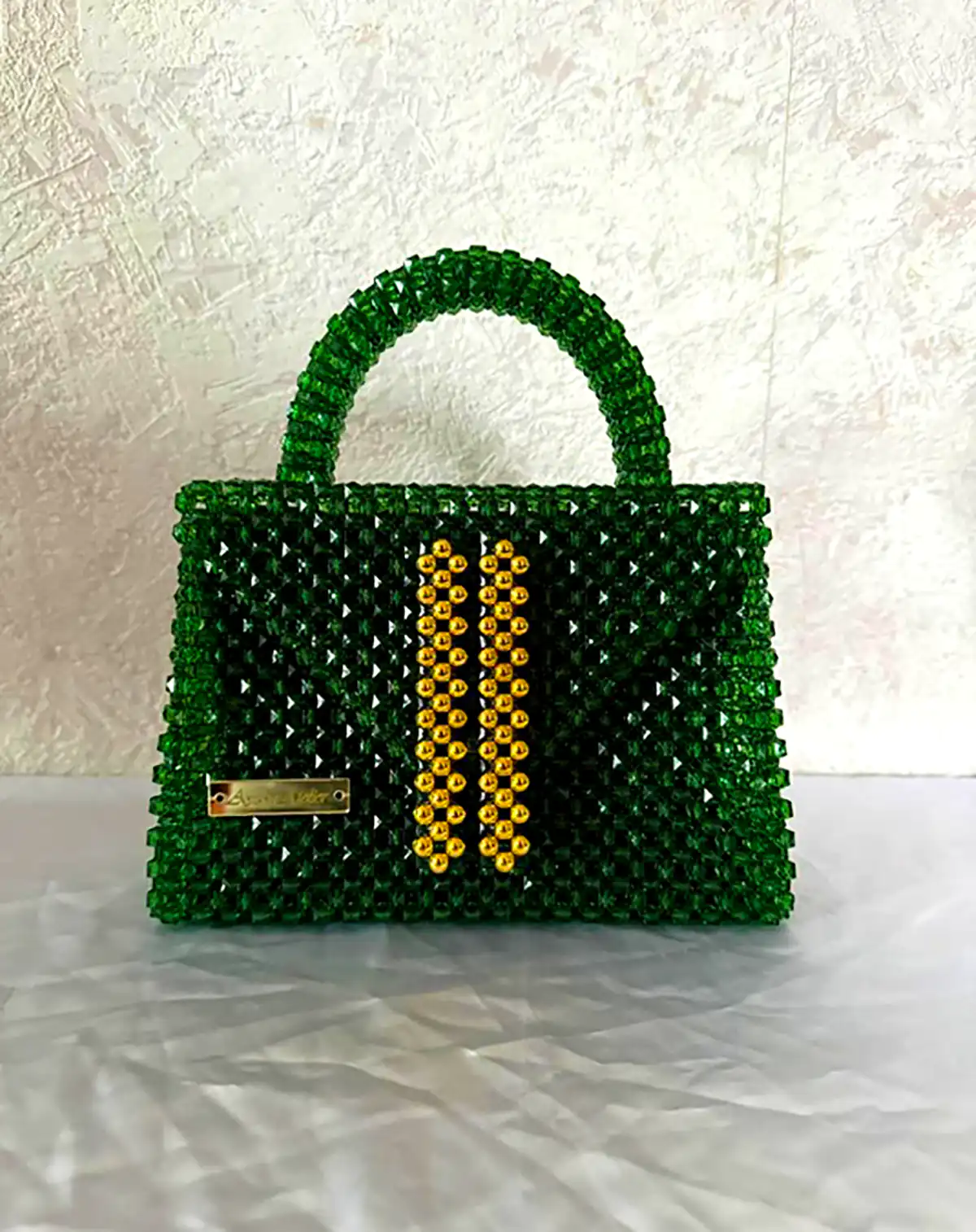 کیف فانتزی دست دوز مهره ای