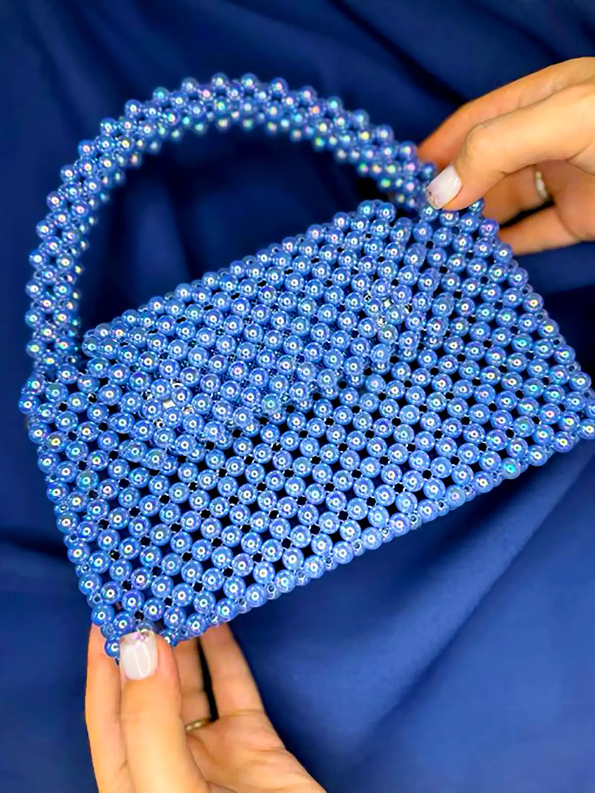 کیف فانتزی دست دوز مهره ای