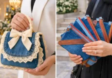 کیف جین ساده و شیک