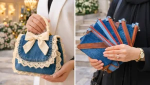 کیف جین ساده و شیک