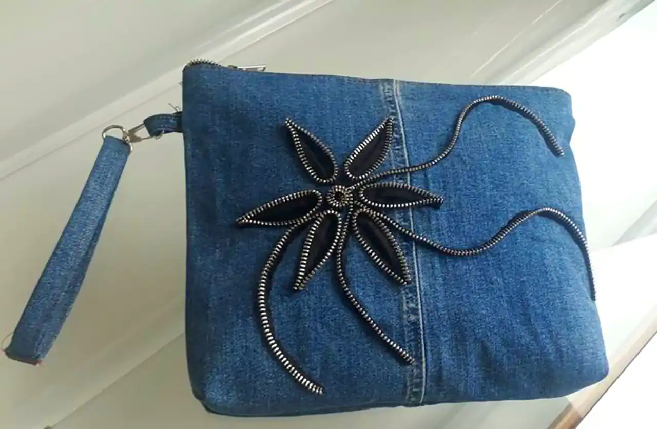 کیف جین ساده و شیک 