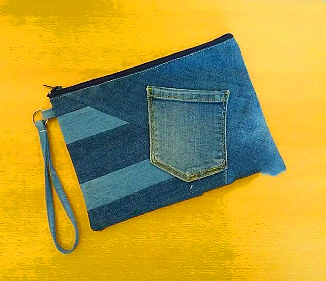 کیف جین ساده و شیک 