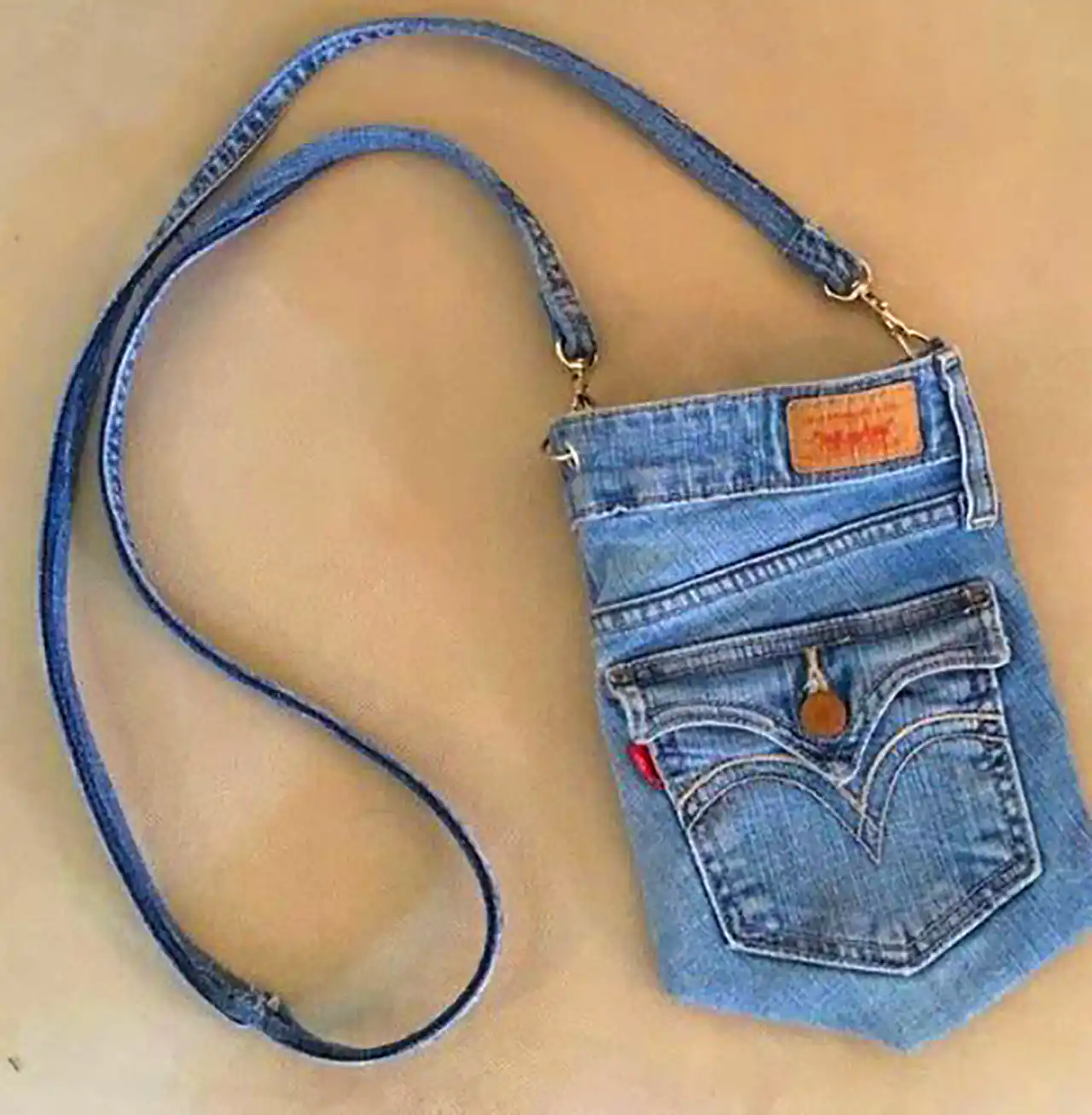 کیف جین ساده و شیک 