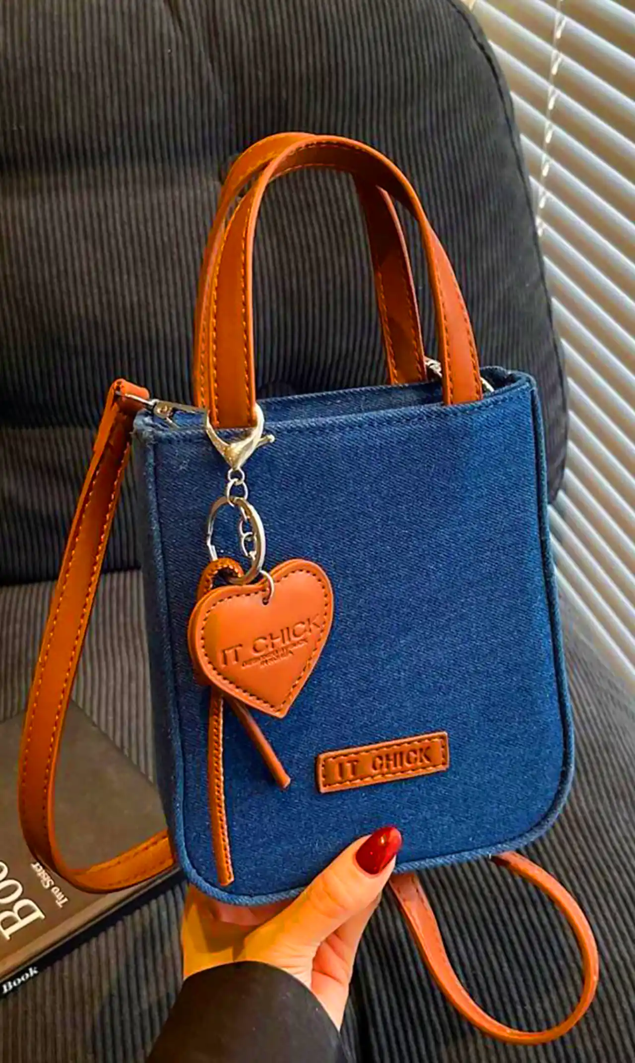 کیف جین ساده و شیک 