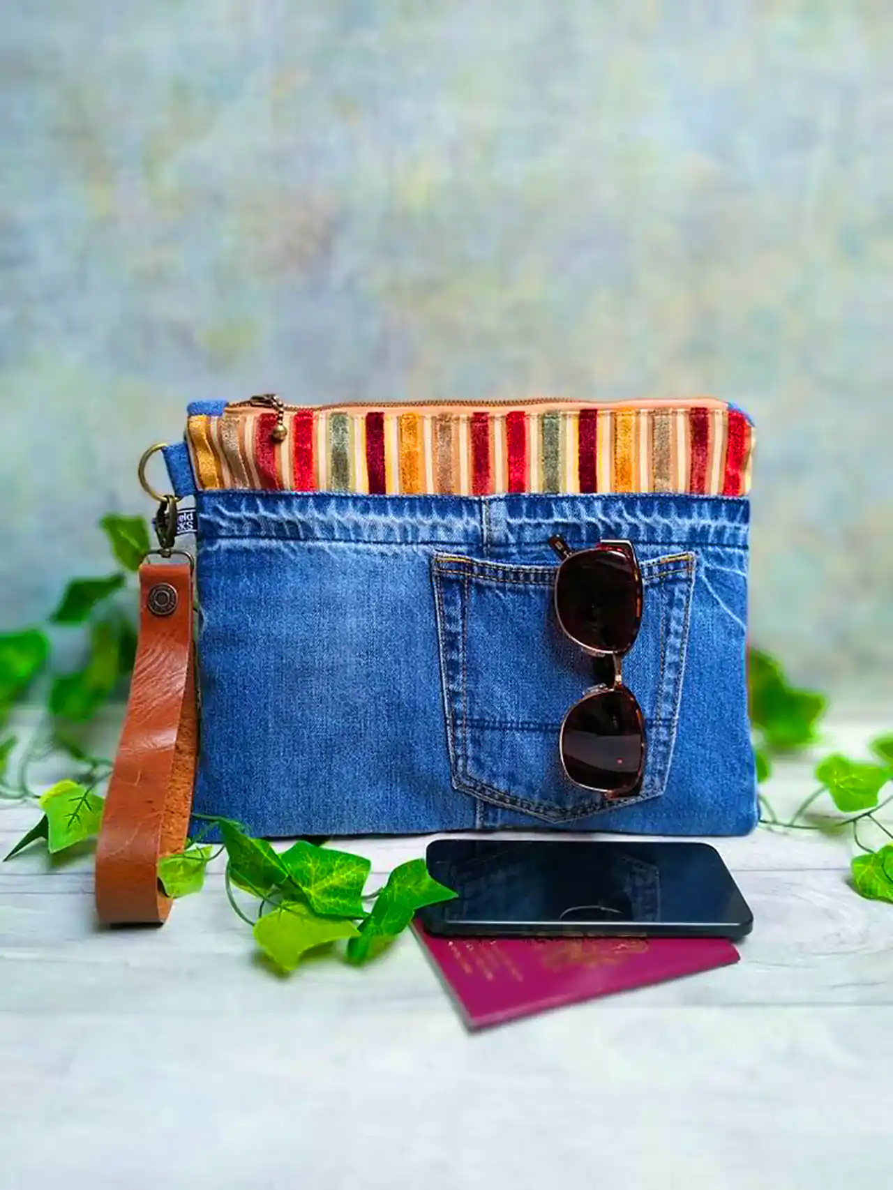 کیف جین ساده و شیک 