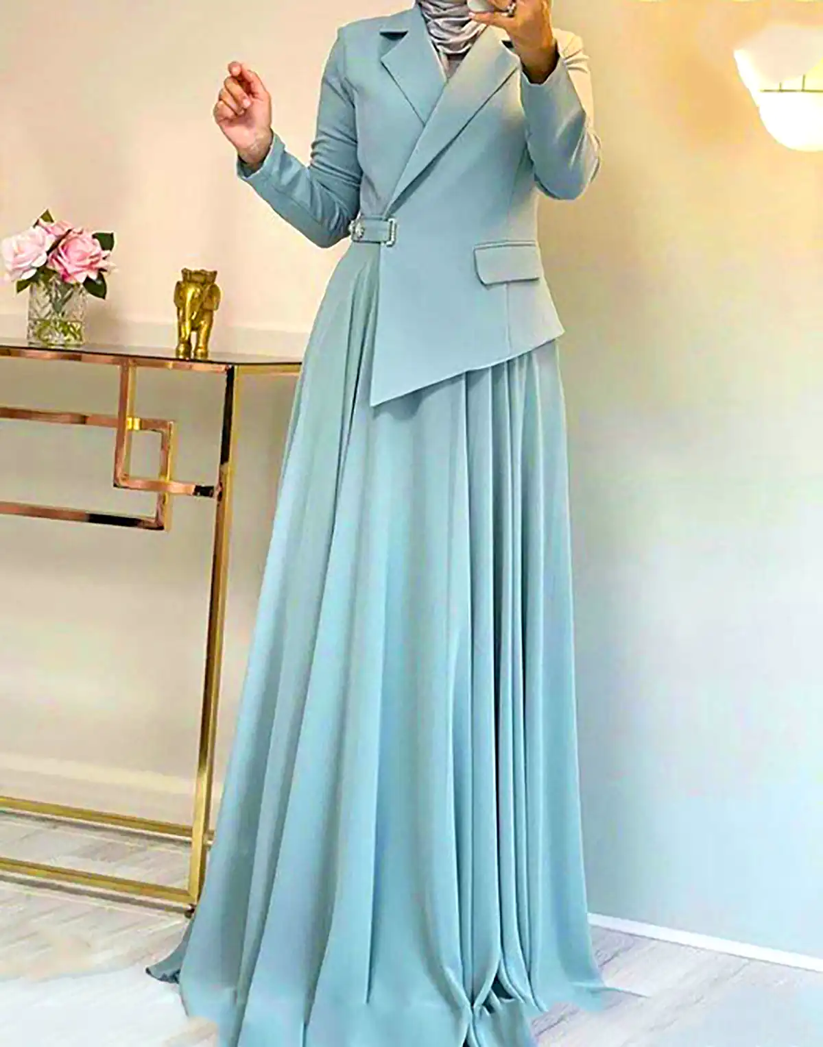لباس مجلسی حجاب دار شیک