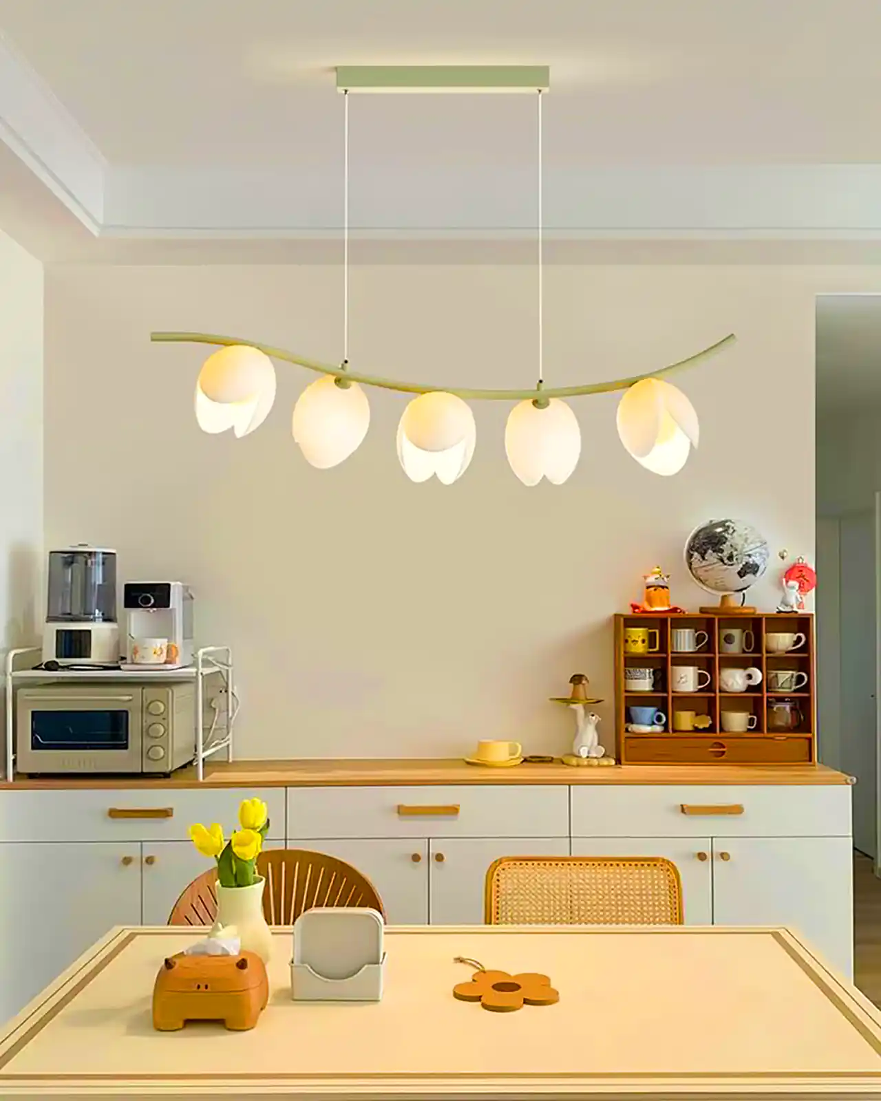 لوستر شیک طرح لاله واژگون