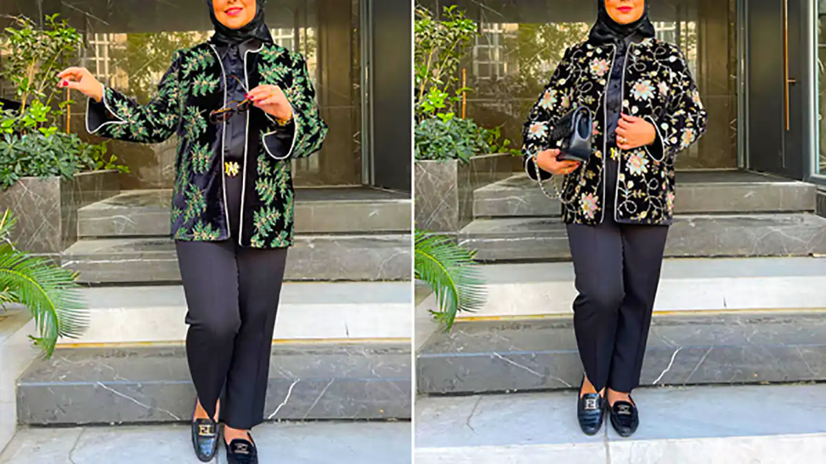 مانتو ژورنالی کارشده