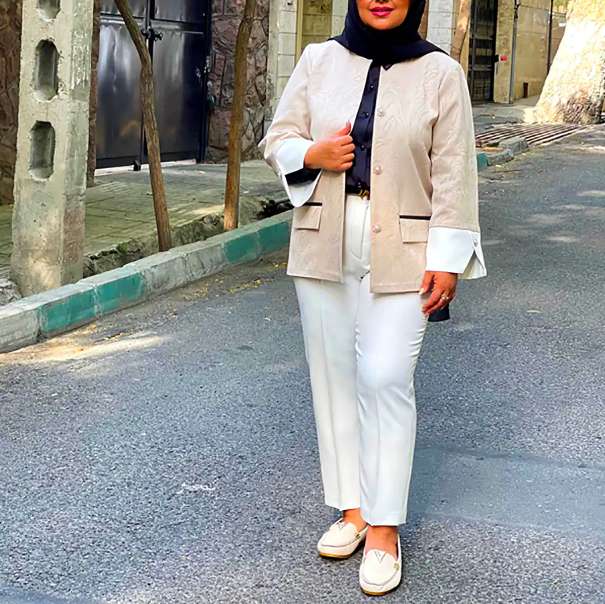 مانتو خوش دوخت مزونی نخی