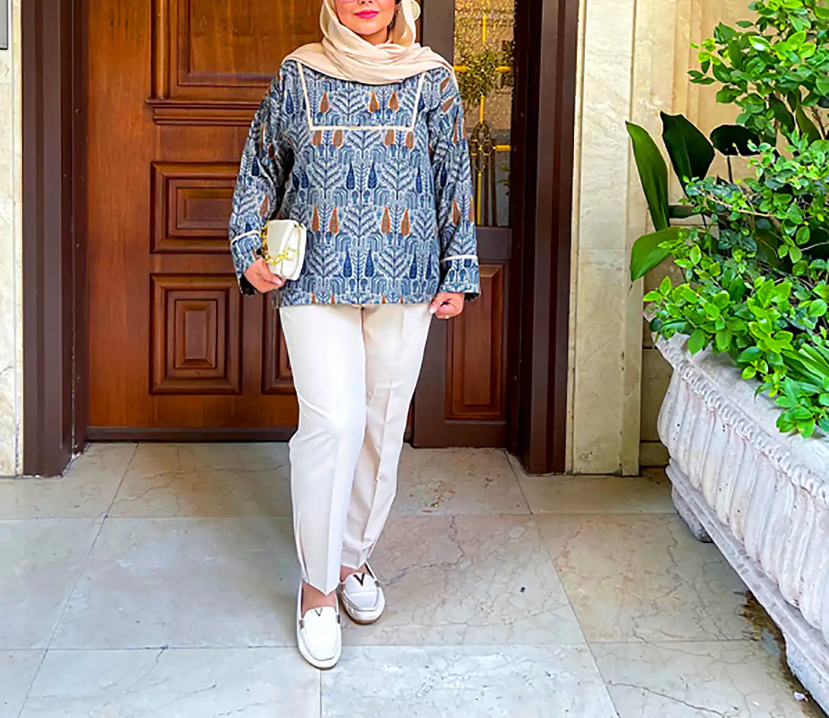 مانتو خوش دوخت مزونی نخی