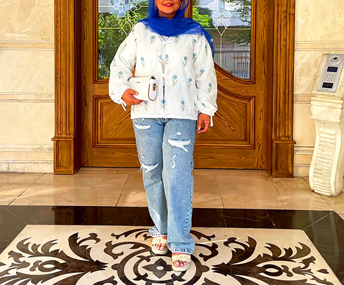 مانتو خوش دوخت مزونی نخی