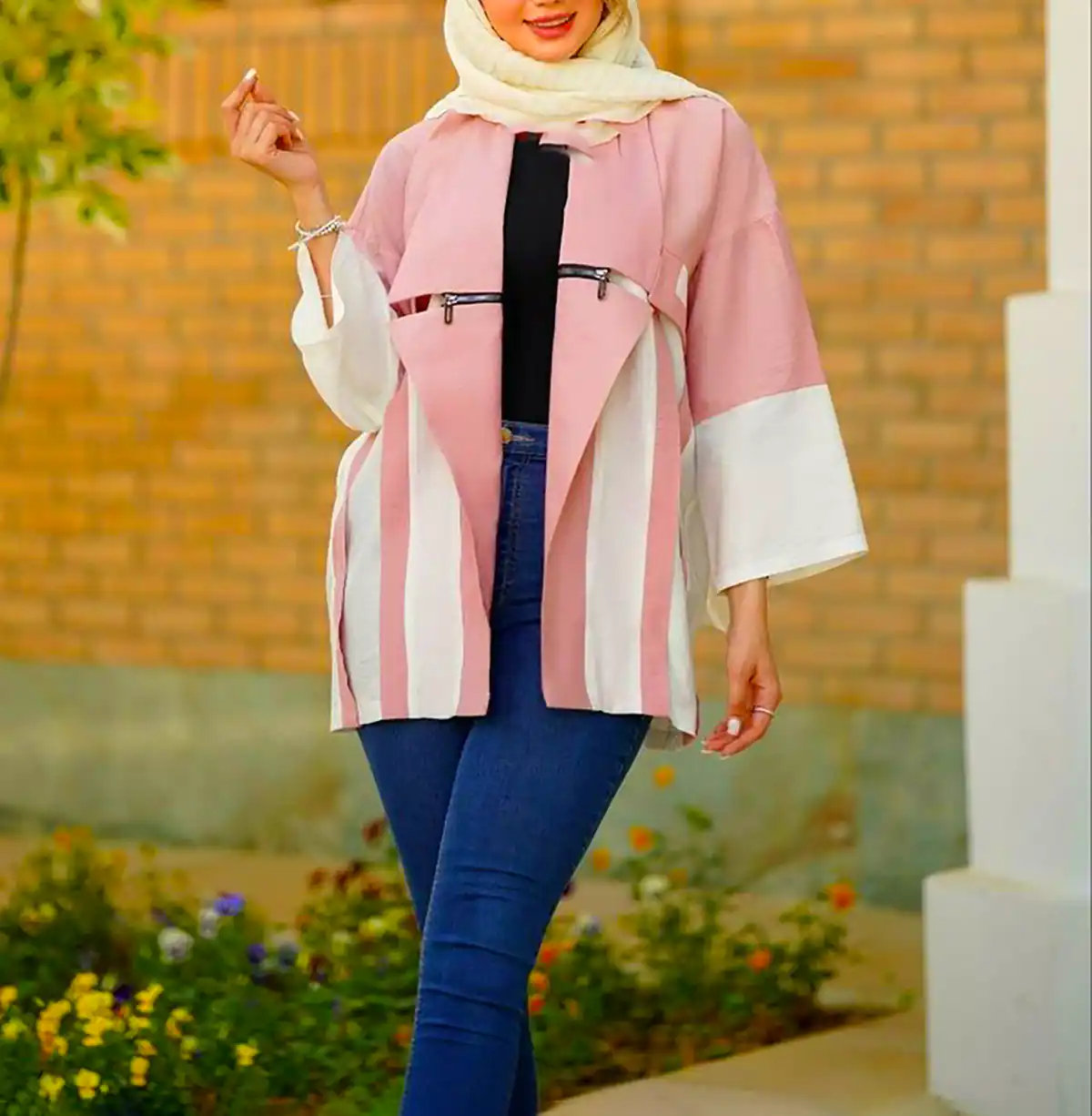 مانتو پارچه ای درجه یک با دوخت تمیز