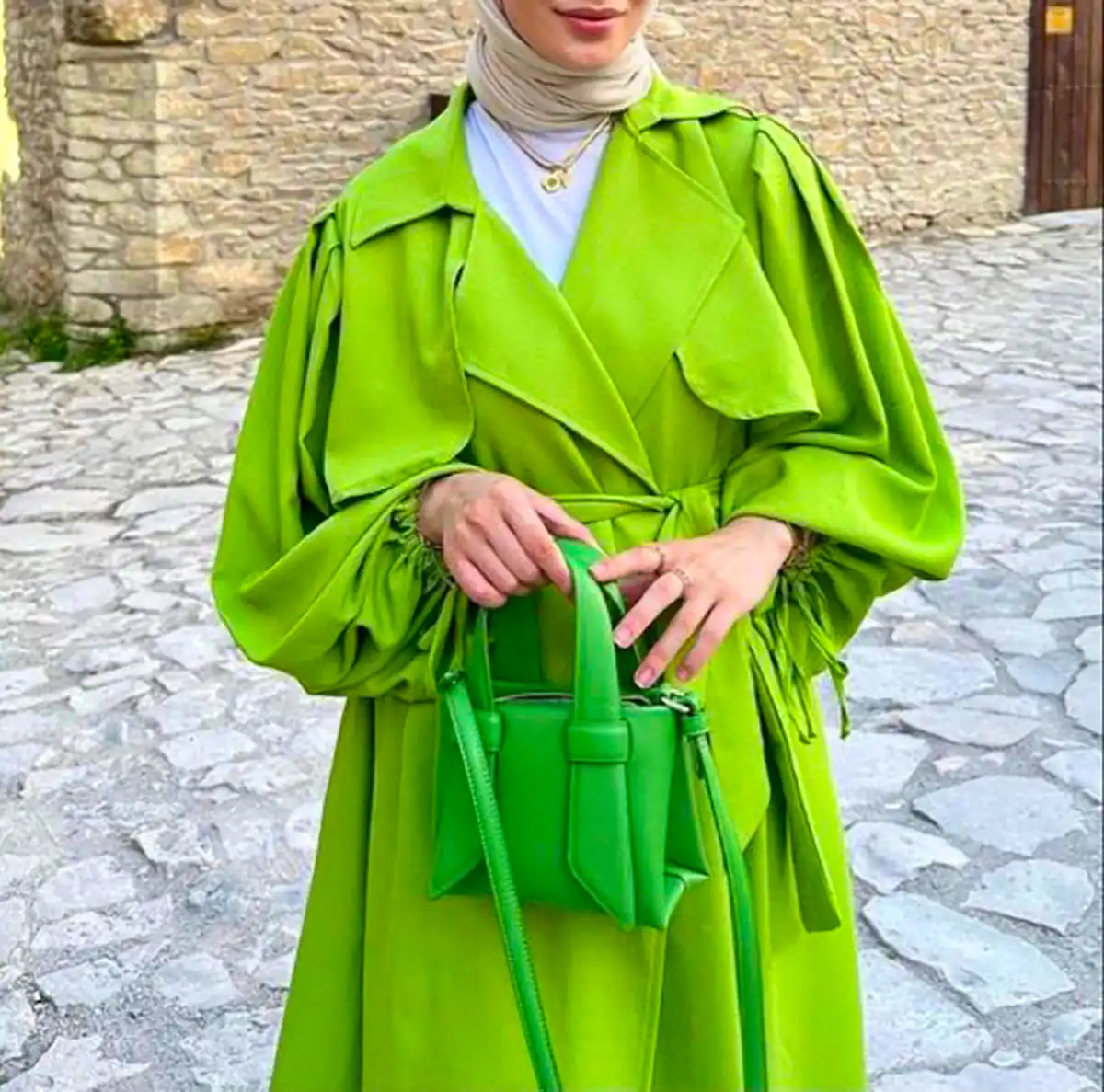 مانتو پارچه ای درجه یک با دوخت تمیز