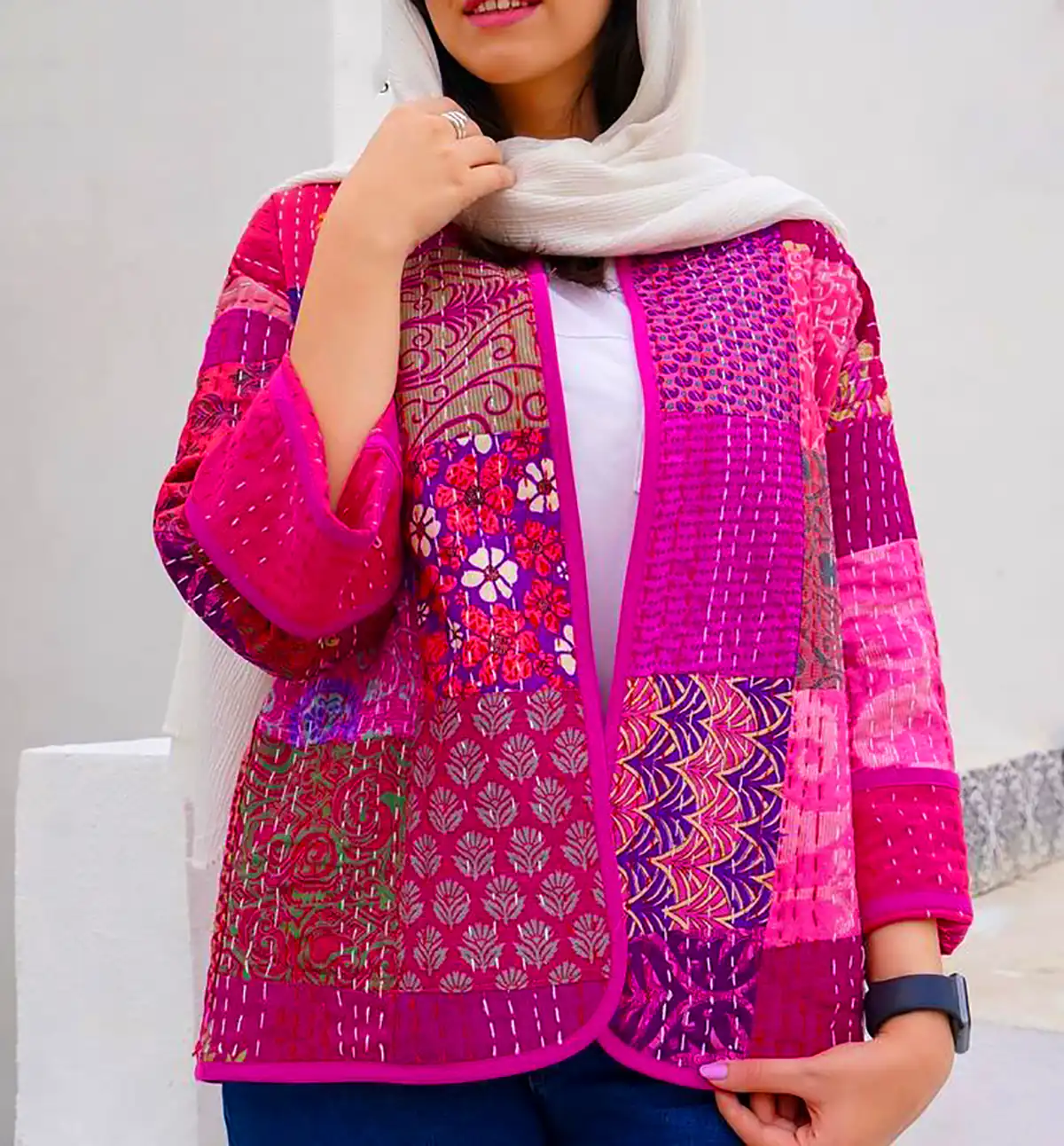 مانتو با پارچه سبک تابستانی