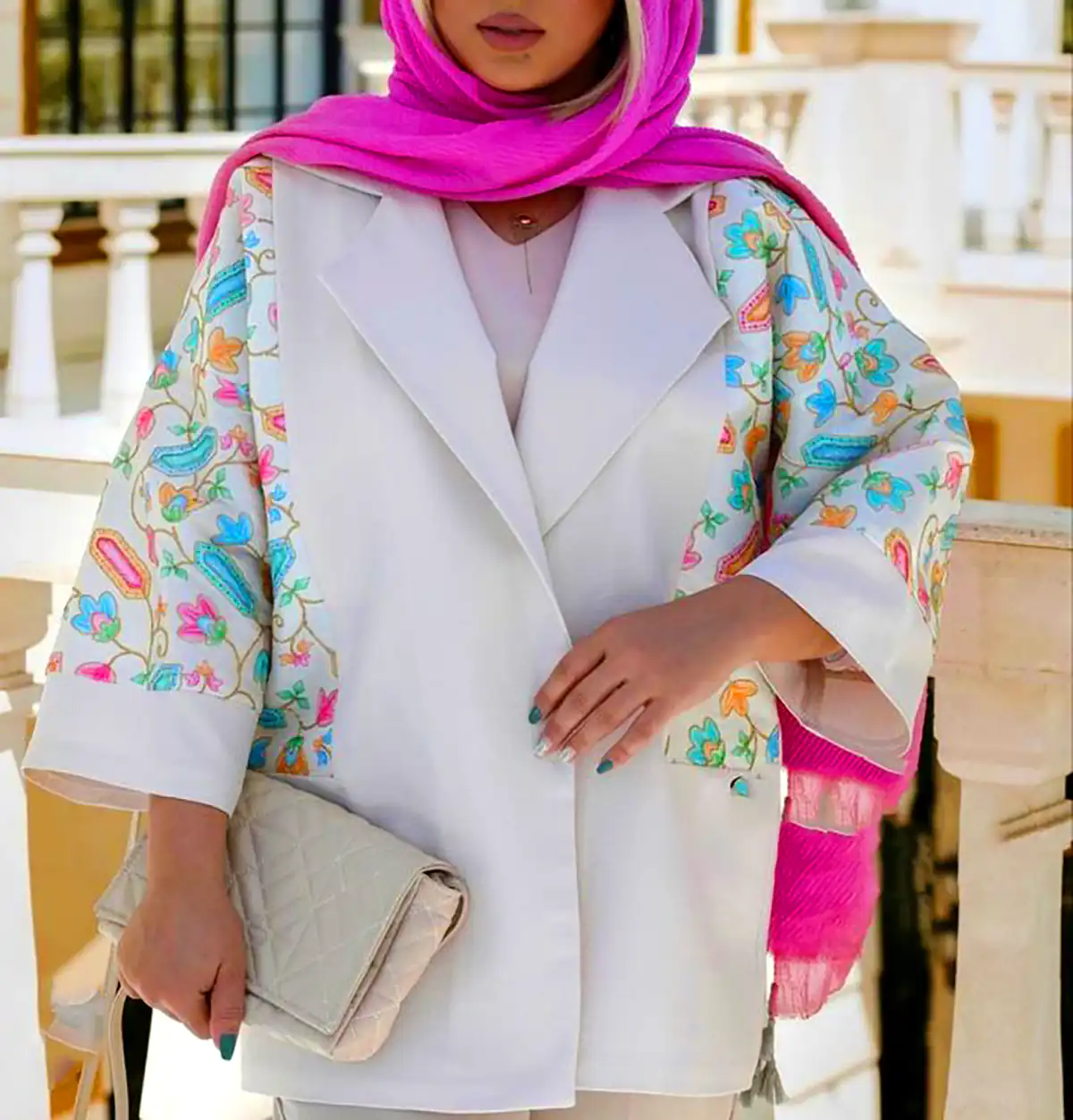 مانتو با پارچه سبک تابستانی