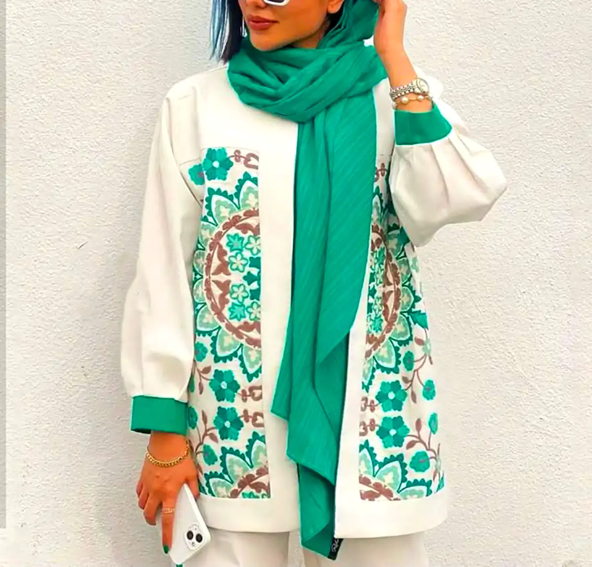 مانتو با پارچه سبک تابستانی