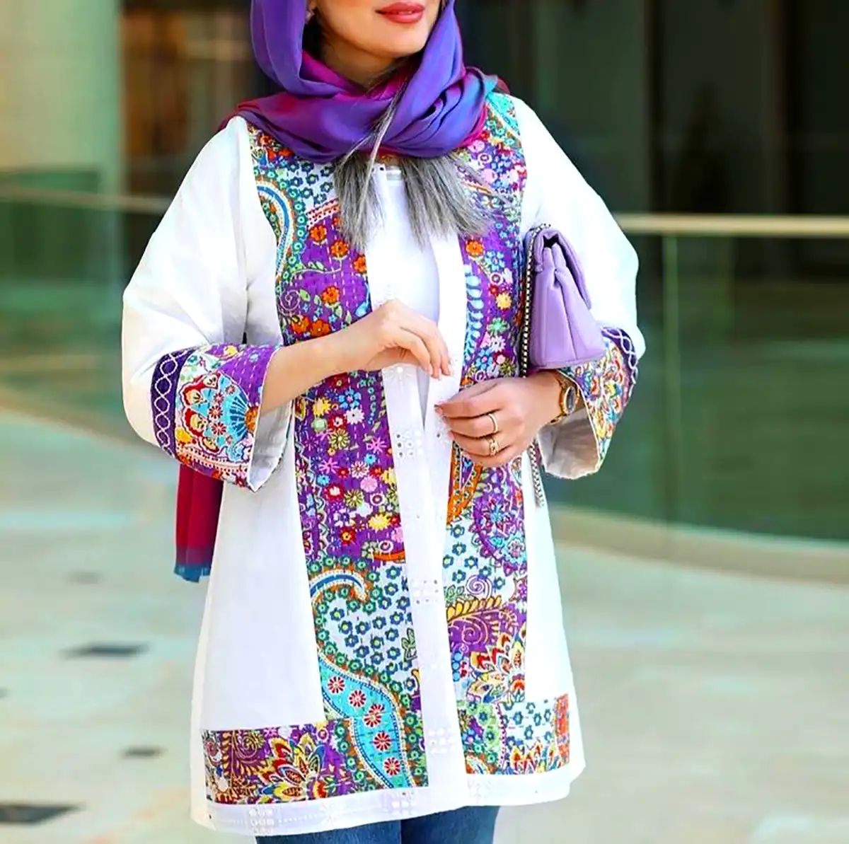 مانتو با پارچه سبک تابستانی