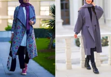 مانتو طرحدار شیک دخترانه