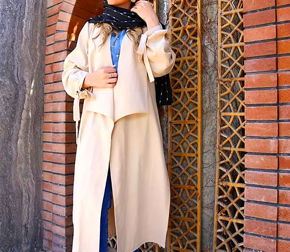 مانتو طرحدار شیک دخترانه
