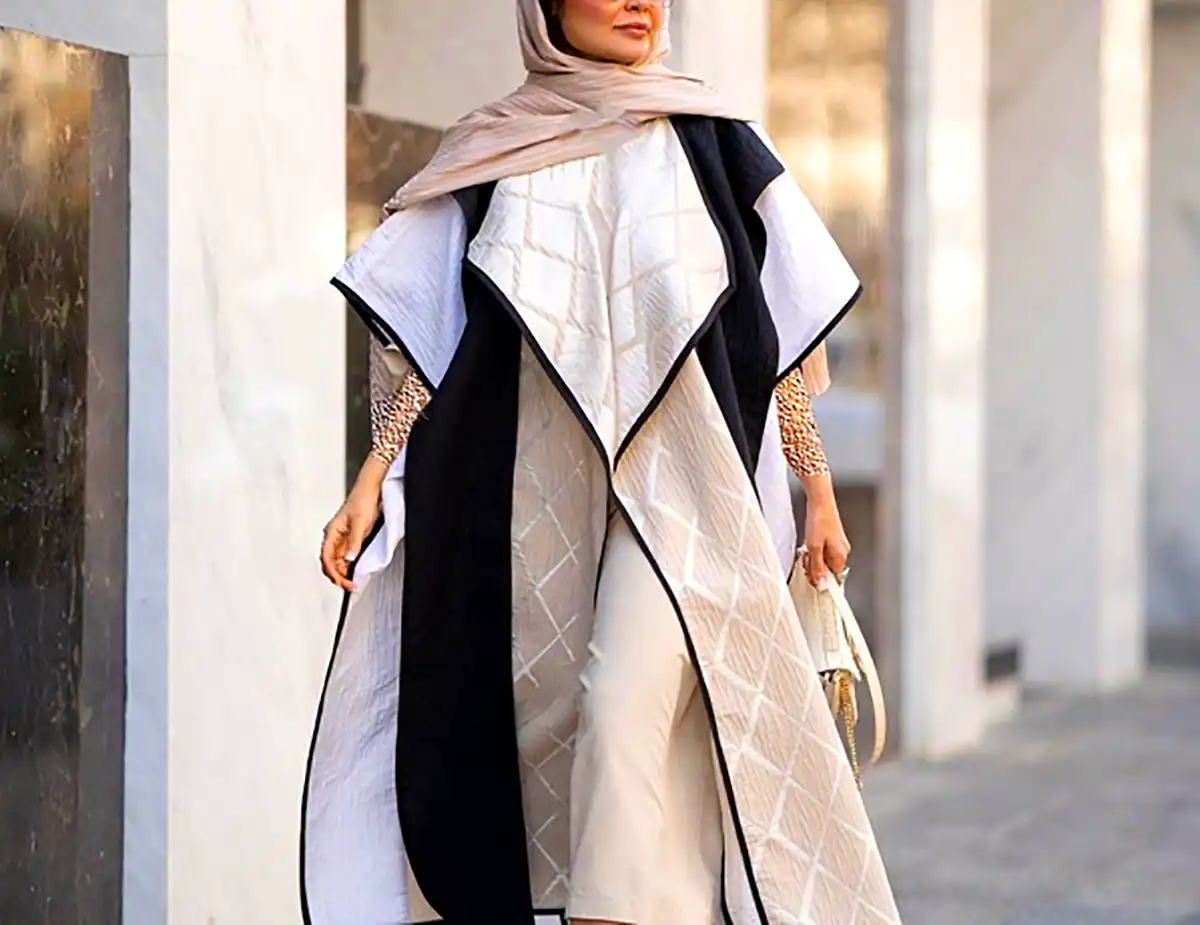 مانتو طرحدار شیک دخترانه