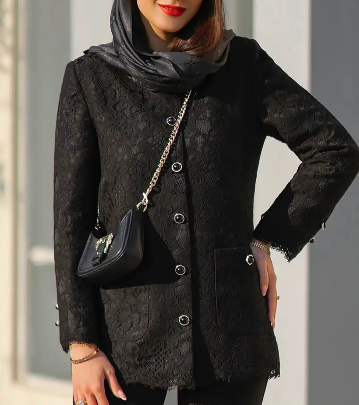 مانتو آستین بلند شیک