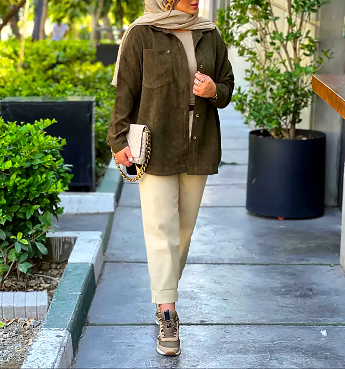 مانتوی مینیمال کتان