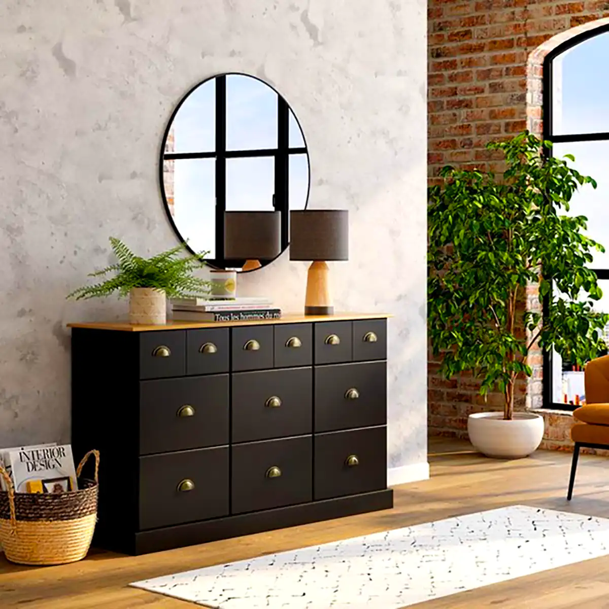 میز کنسول آینه دار مدرن