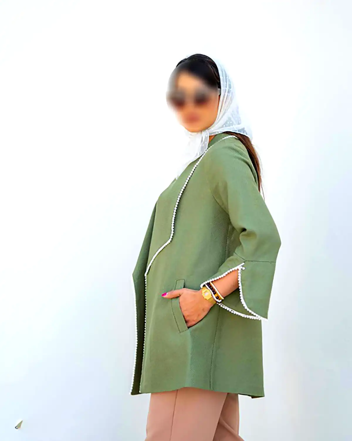 مدل مانتو با پارچه کرپ