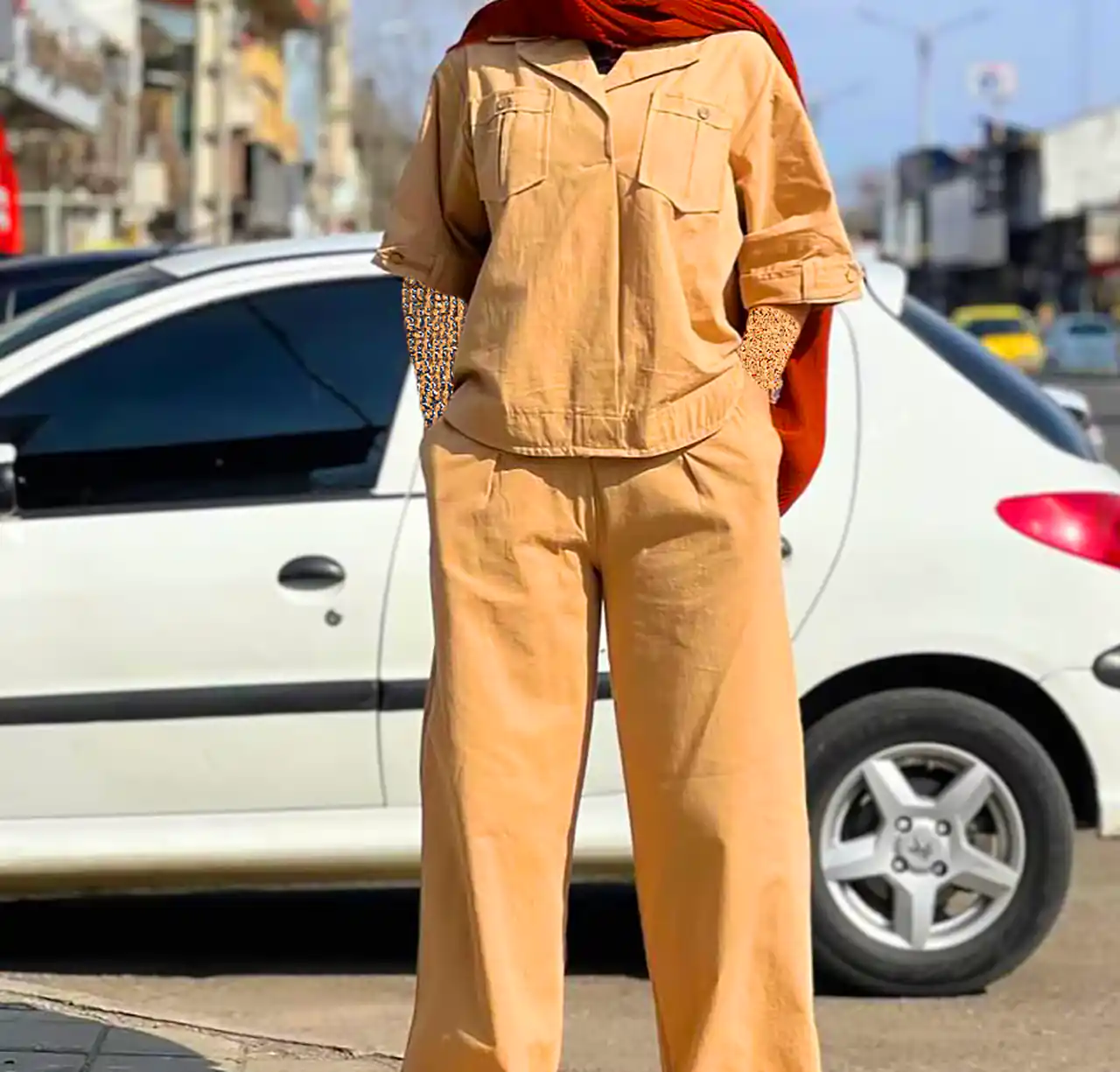 مدل مانتو با برش آزاد و راحت