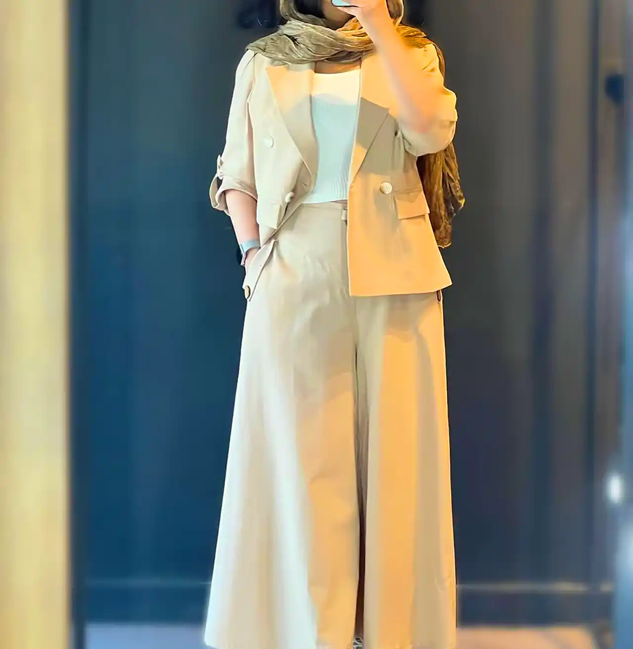 مدل مانتو با برش آزاد و راحت