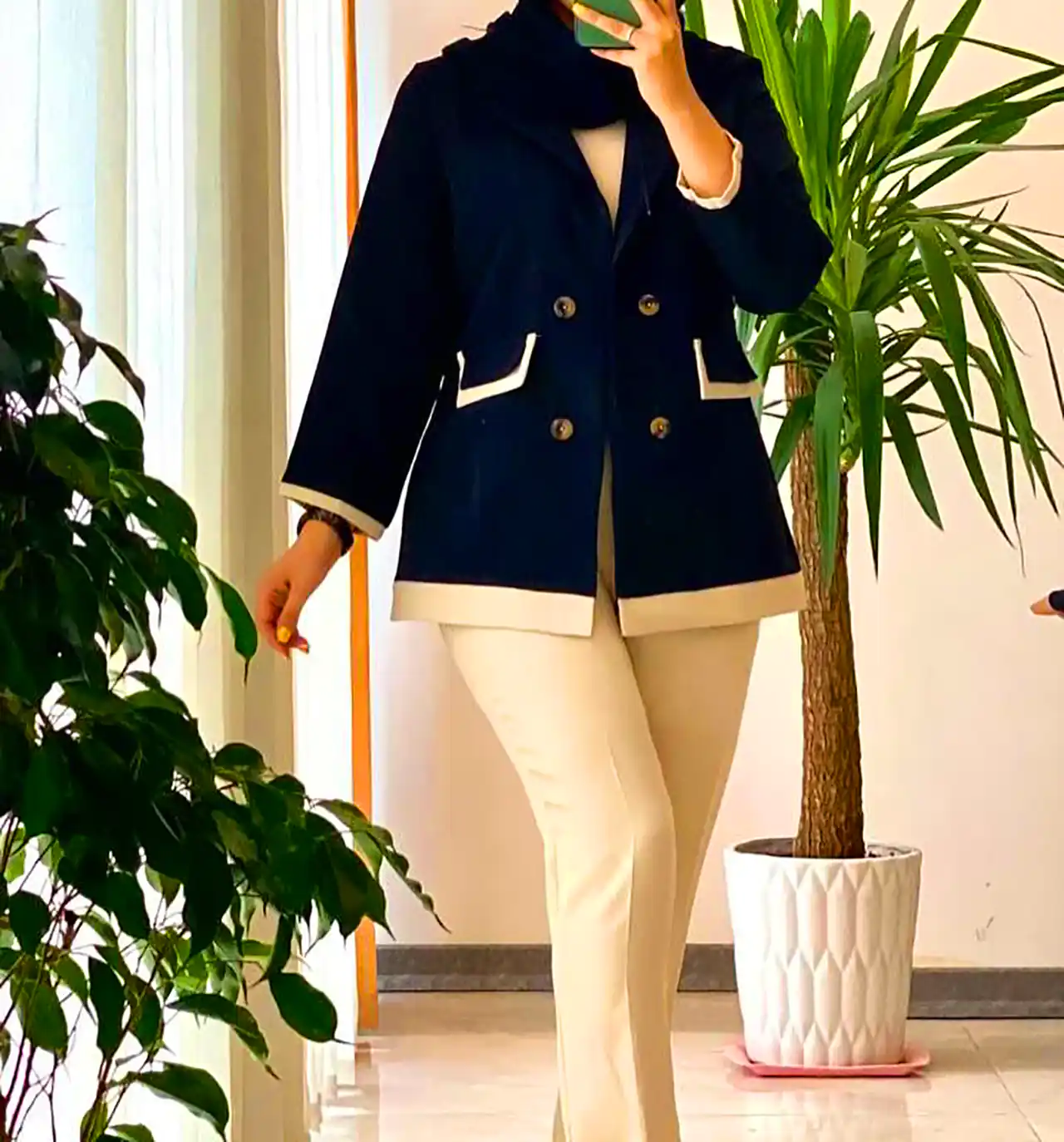 مدل مانتو با برش آزاد و راحت